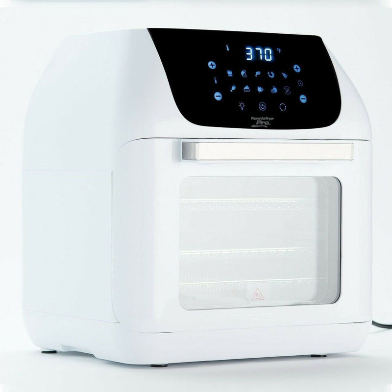 PowerXL 10-in-1 1500W 6-qt Pro XLT Air Fryer Oven w/ Rotisserie Kitchen Essentials White - DailySale