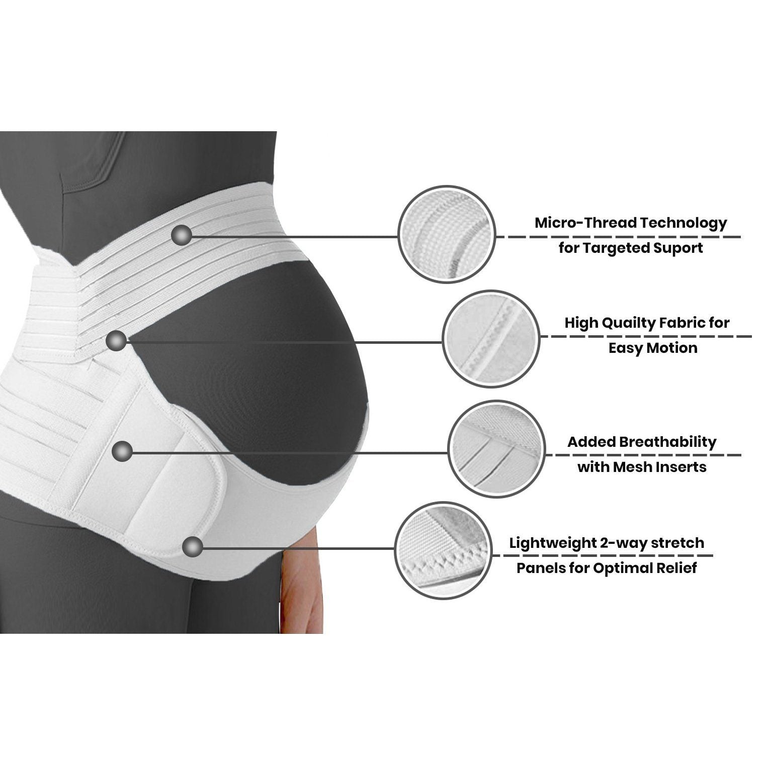 Pregnancy Support Maternity Pain Relief Belt Brace Wellness - DailySale