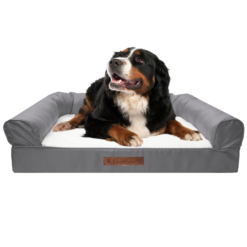 Premium Sofa-Style Orthopedic Pet Bed Pet Supplies Medium Gray - DailySale