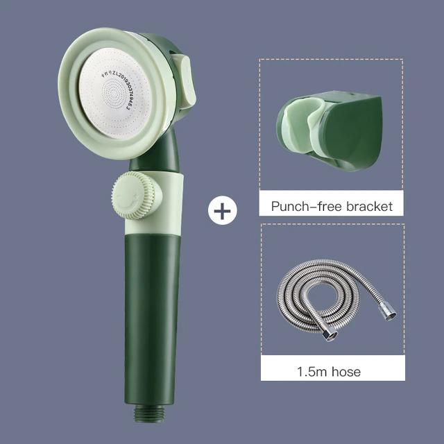 Pressurized Rain Shower Set Bath Green Set 3 - DailySale