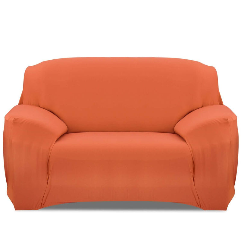 Printed Stretch Sofa Cover Household Appliances Loveseat Orange - DailySale