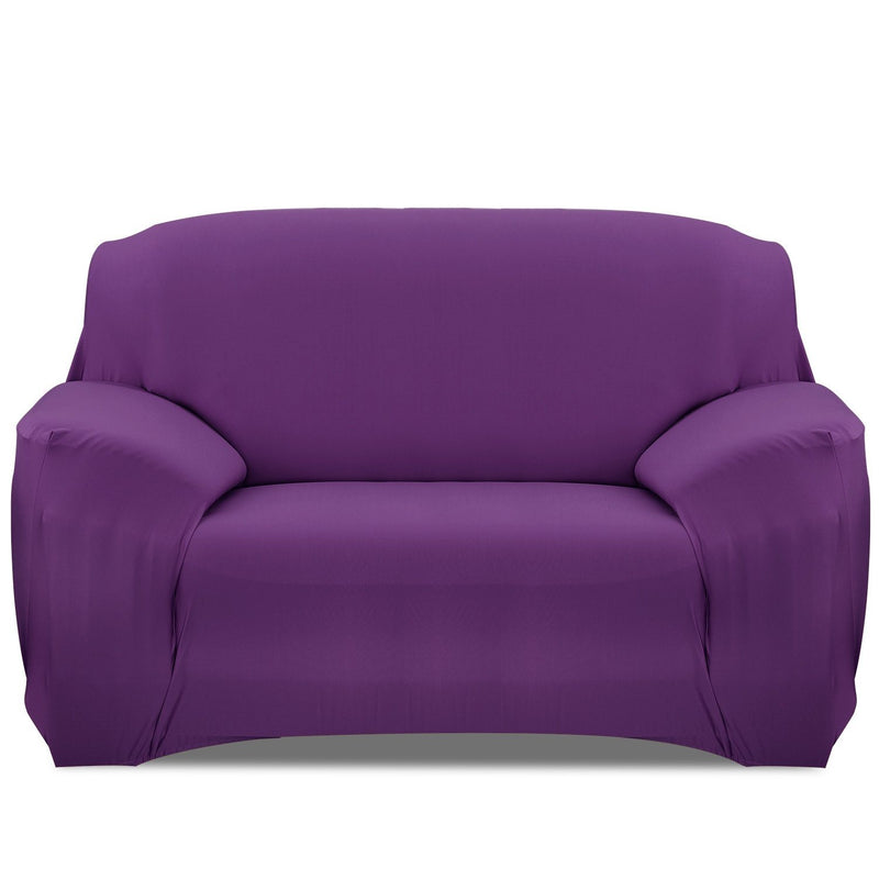 Printed Stretch Sofa Cover Household Appliances Loveseat Purple - DailySale