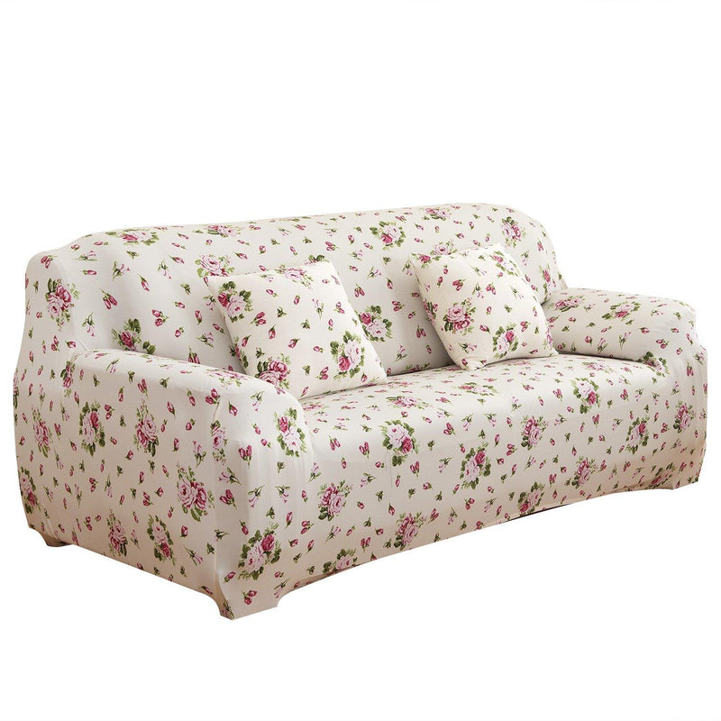 Printed Stretch Sofa Cover Household Appliances Sofa Euro Pink - DailySale