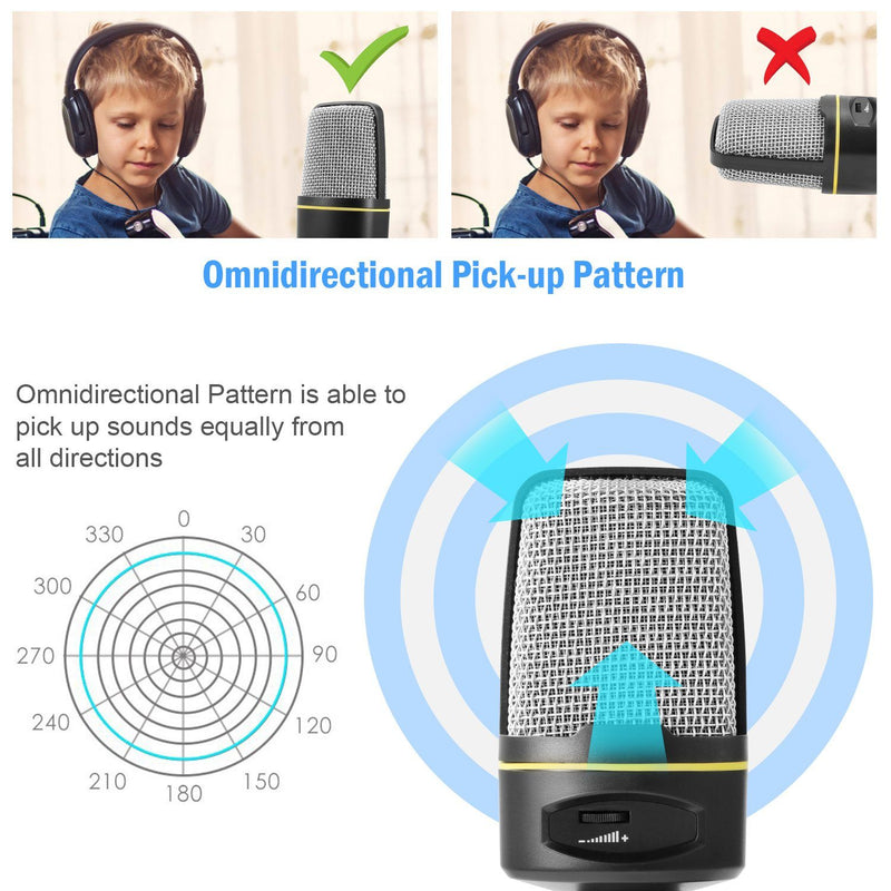 Pro Condenser Microphone with Tripod Headphones & Audio - DailySale