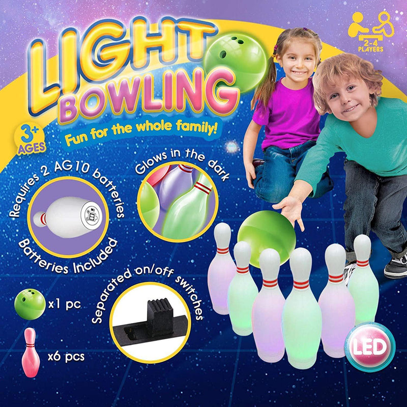 Pro Star Kid's Light Bowling Game Set Toys & Hobbies - DailySale