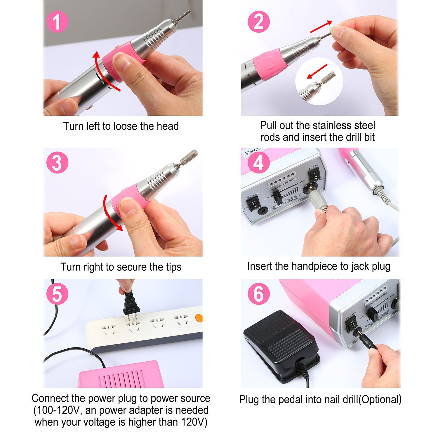 Professional Acrylic Nail Drill Machine Beauty & Personal Care - DailySale