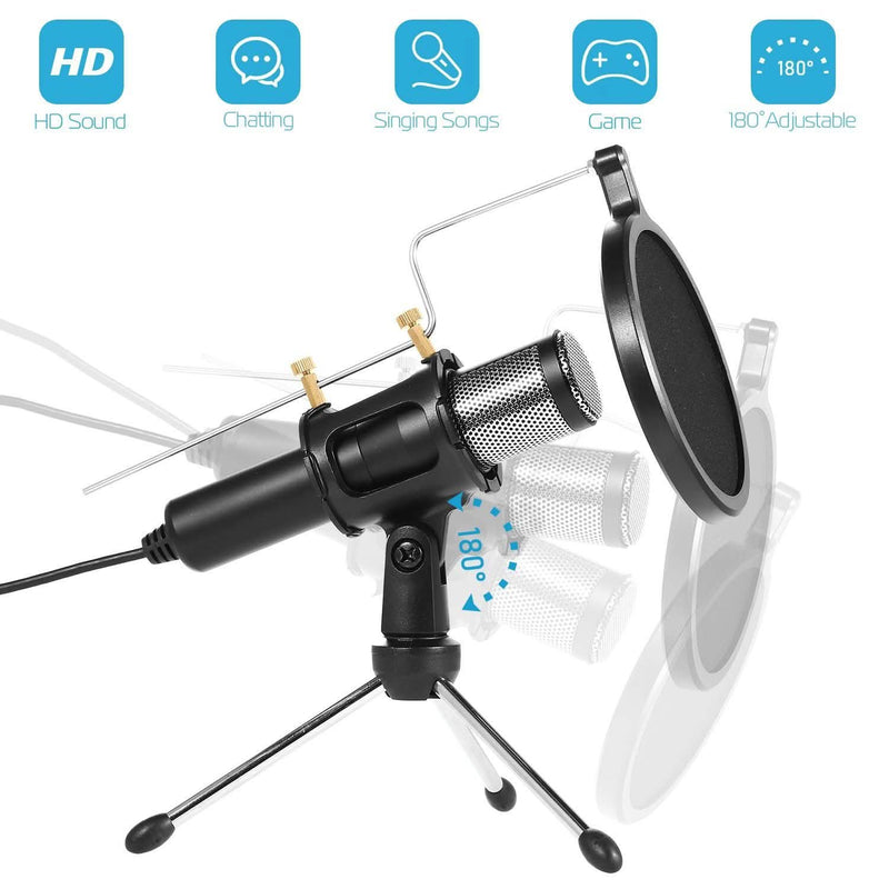 Professional Condenser Studio Recording Microphone Headphones & Audio - DailySale
