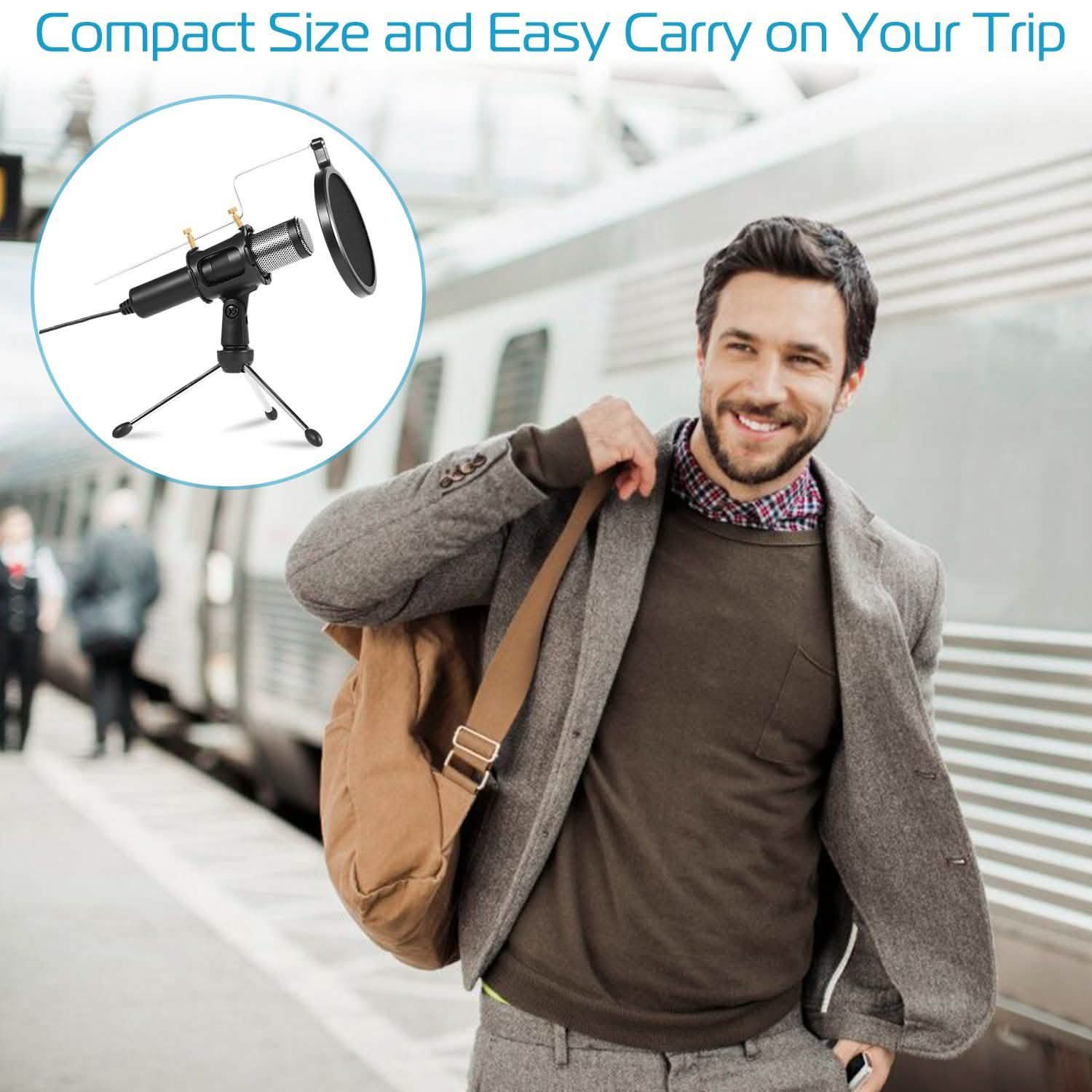 Professional Condenser Studio Recording Microphone Headphones & Audio - DailySale