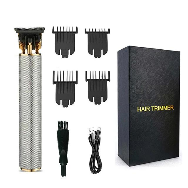 Professional Electric Hair Clippers Men's Grooming Silver - DailySale