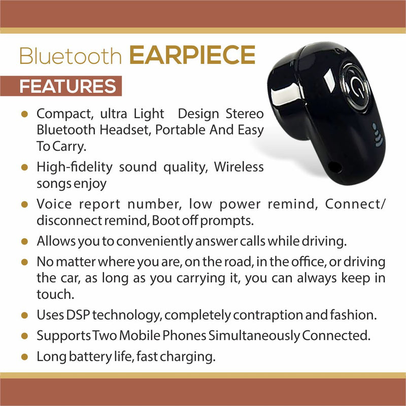 Professional Mini Invisible Wireless Bluetooth 10.0 Stereo In-Ear Earbud Phones & Accessories - DailySale