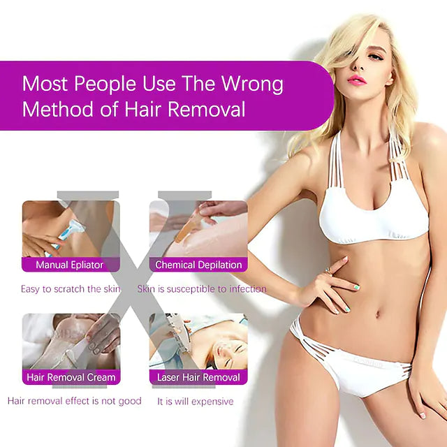 Professional Painless Hair Removal Kit Laser Touch Epilator Beauty & Personal Care - DailySale