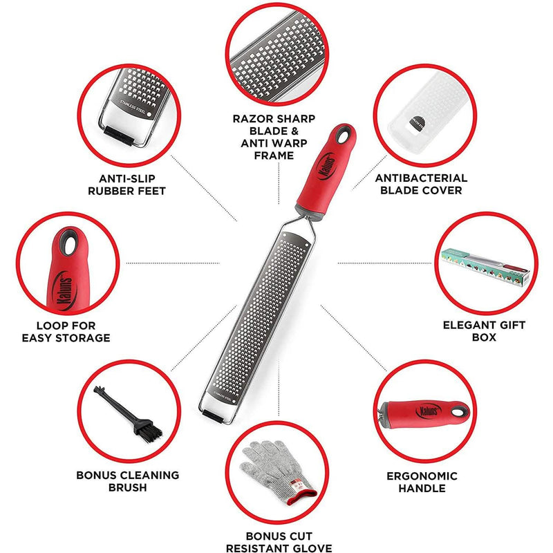 Professional Zester Cheese Grater with Handle Kitchen & Dining - DailySale