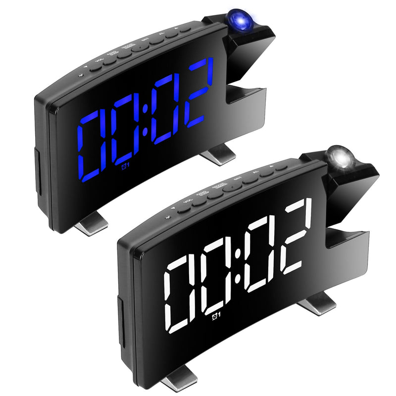 Projection Alarm Clock with Radio Household Appliances - DailySale