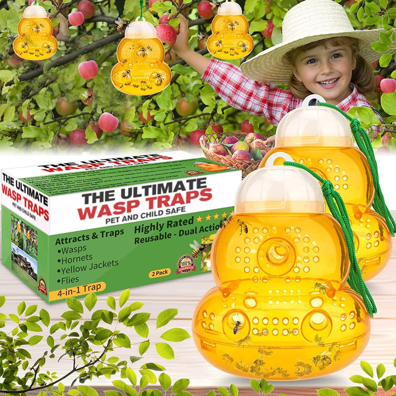 Protecker Wasp Trap Hanging Insect Catcher Pest Control - DailySale
