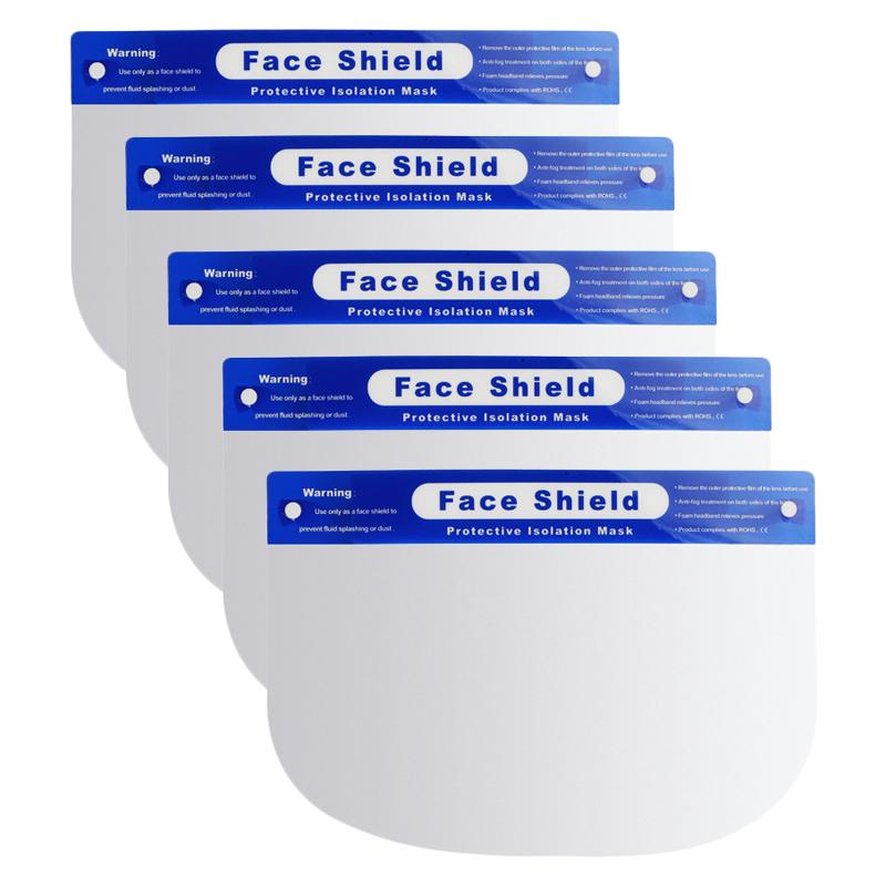 Protective Isolation Mask Anti-fog Disposable Face Shield Masks Wellness & Fitness 5-Pack - DailySale