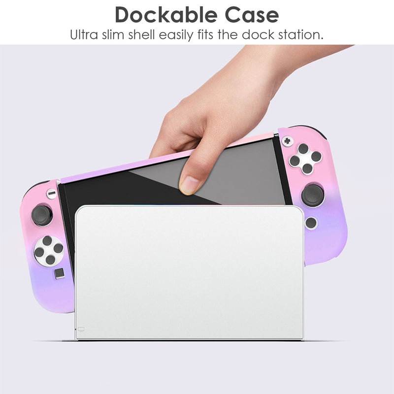 Protective Shell Cover Hard Dockable Case Fit for Nintendo Switch OLED Video Games & Consoles - DailySale