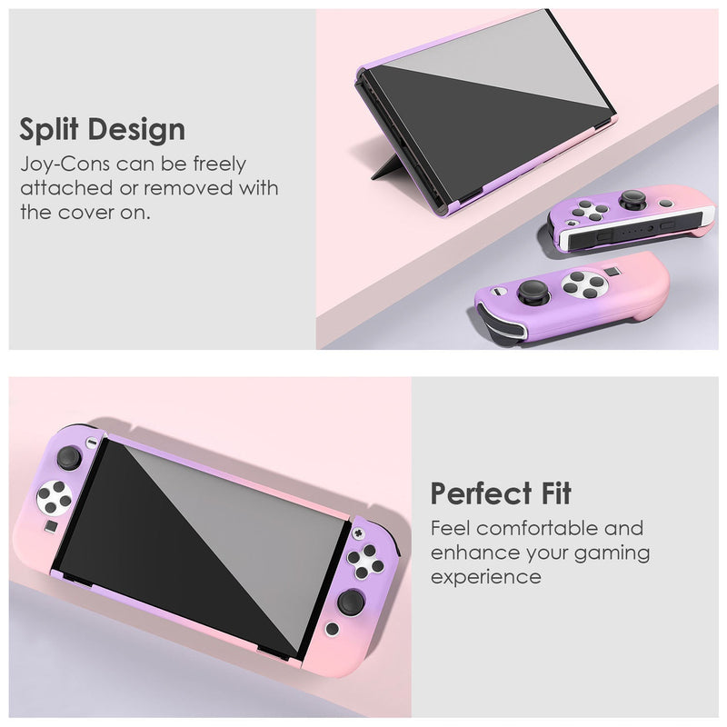 Protective Shell Cover Hard Dockable Case Fit for Nintendo Switch OLED Video Games & Consoles - DailySale