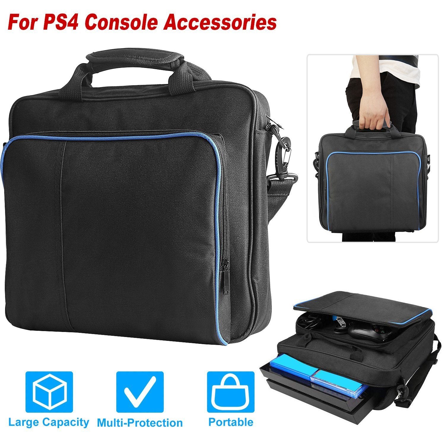 PS4 Console Accessories Handbag with Shoulder Strap Video Games & Consoles - DailySale