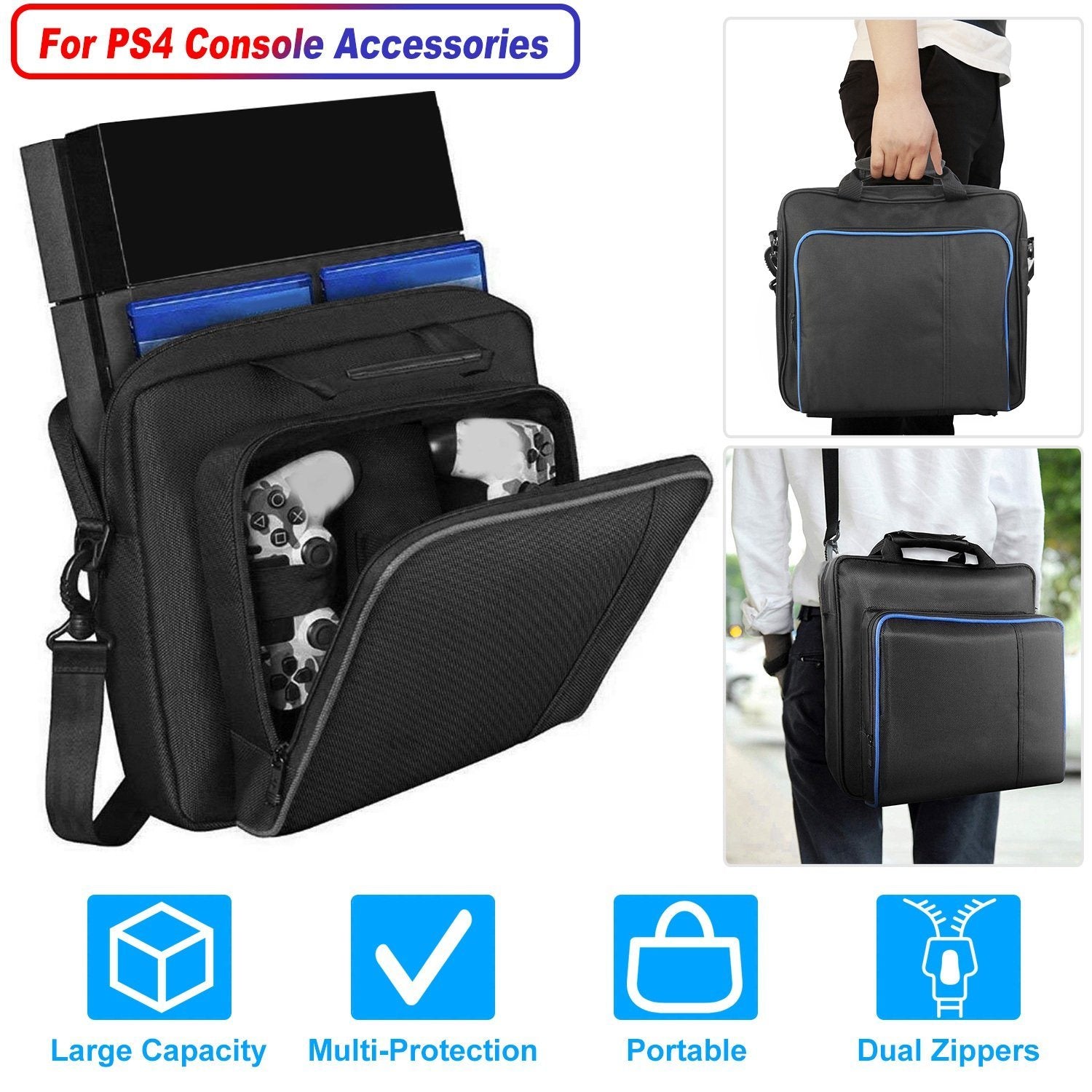 PS4 Console Accessories Handbag with Shoulder Strap Video Games & Consoles - DailySale