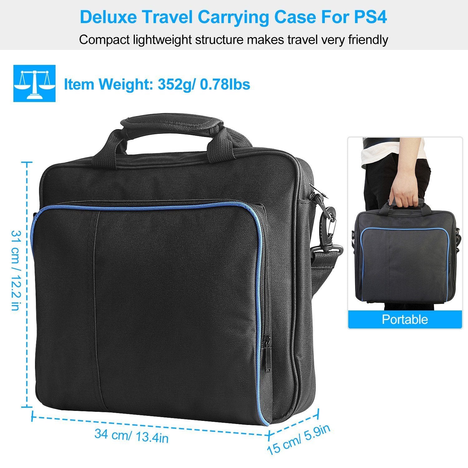 PS4 Console Accessories Handbag with Shoulder Strap Video Games & Consoles - DailySale