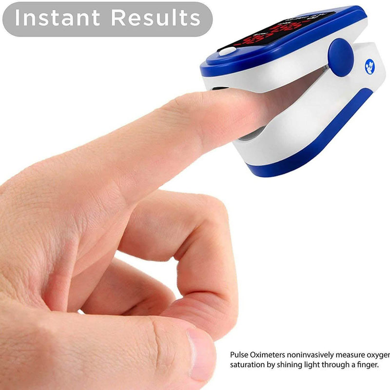 Pulse Oximeter H8 Fingertip Oximetry Blood Oxygen SpO2 Monitor Fitness Tracker Wellness & Fitness - DailySale