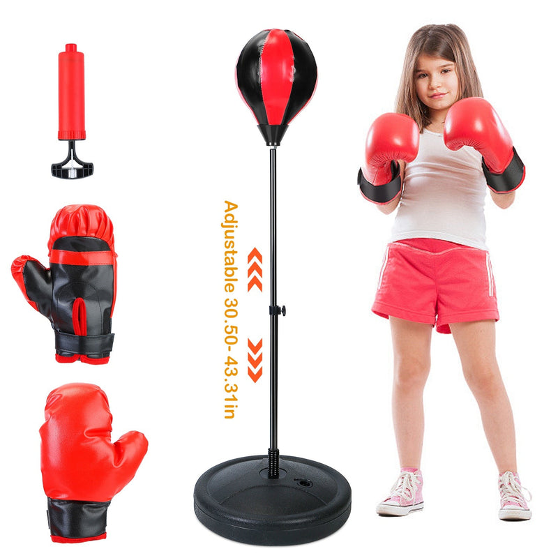 Punching Bag For Kids Junior Boxing Set with Boxing Gloves Sports & Outdoors - DailySale