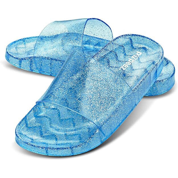 Pupeez Girls Summer Open Toe Jelly Slide Sandals