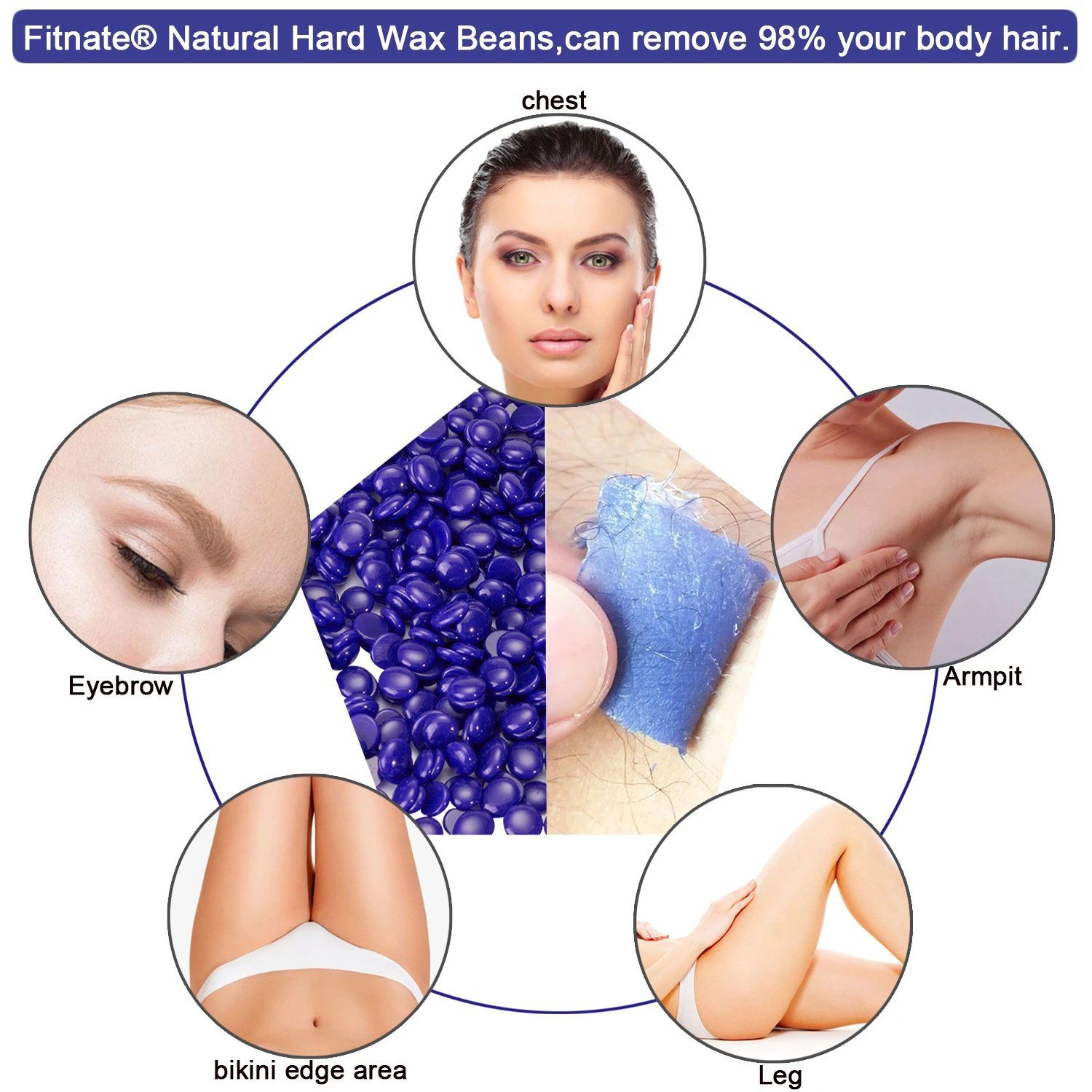 Purple Hard Wax Beans Hair Removal Beauty & Personal Care - DailySale