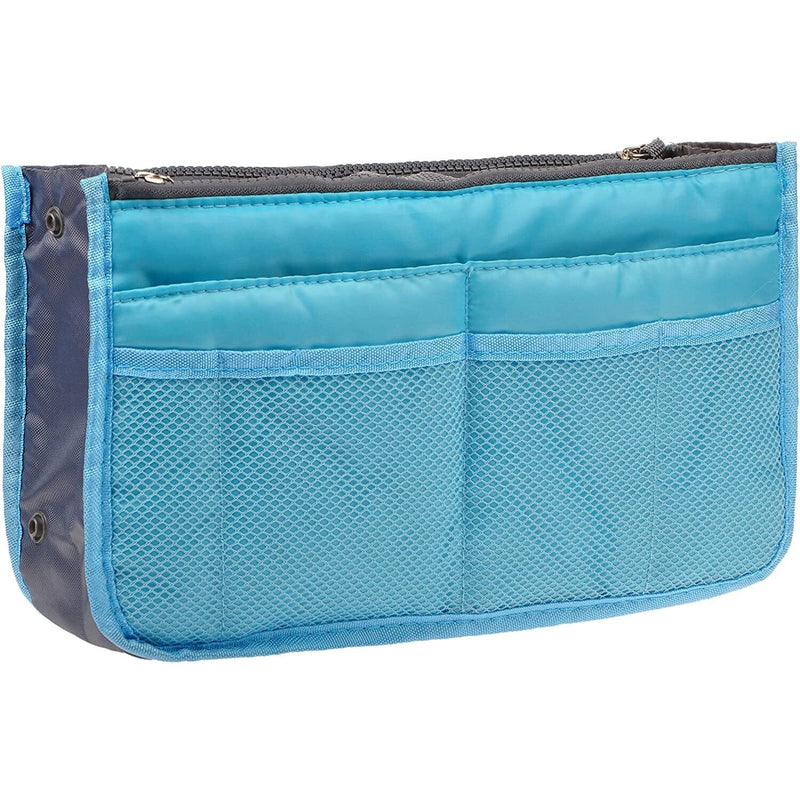 Purse Insert Storage Bag, Versatile Travel Organizer Bag Insert Cosmetic Bag With Multi-Pockets Bags & Travel Blue - DailySale