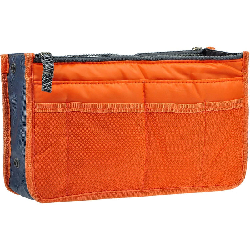 Purse Insert Storage Bag, Versatile Travel Organizer Bag Insert Cosmetic Bag With Multi-Pockets Bags & Travel Orange - DailySale