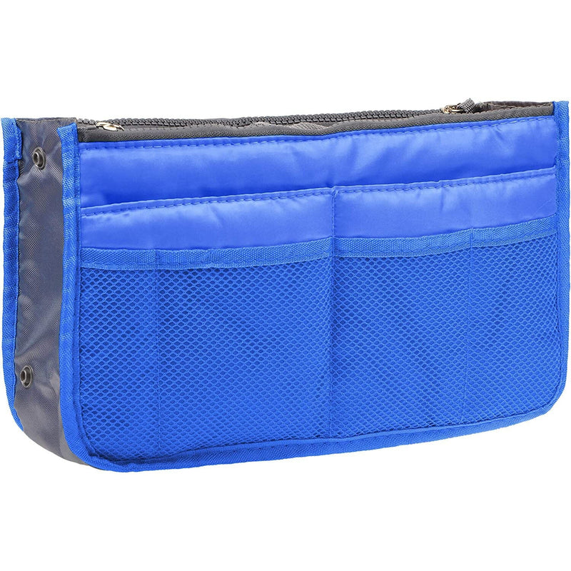 Purse Insert Storage Bag, Versatile Travel Organizer Bag Insert Cosmetic Bag With Multi-Pockets Bags & Travel Sapphire Blue - DailySale