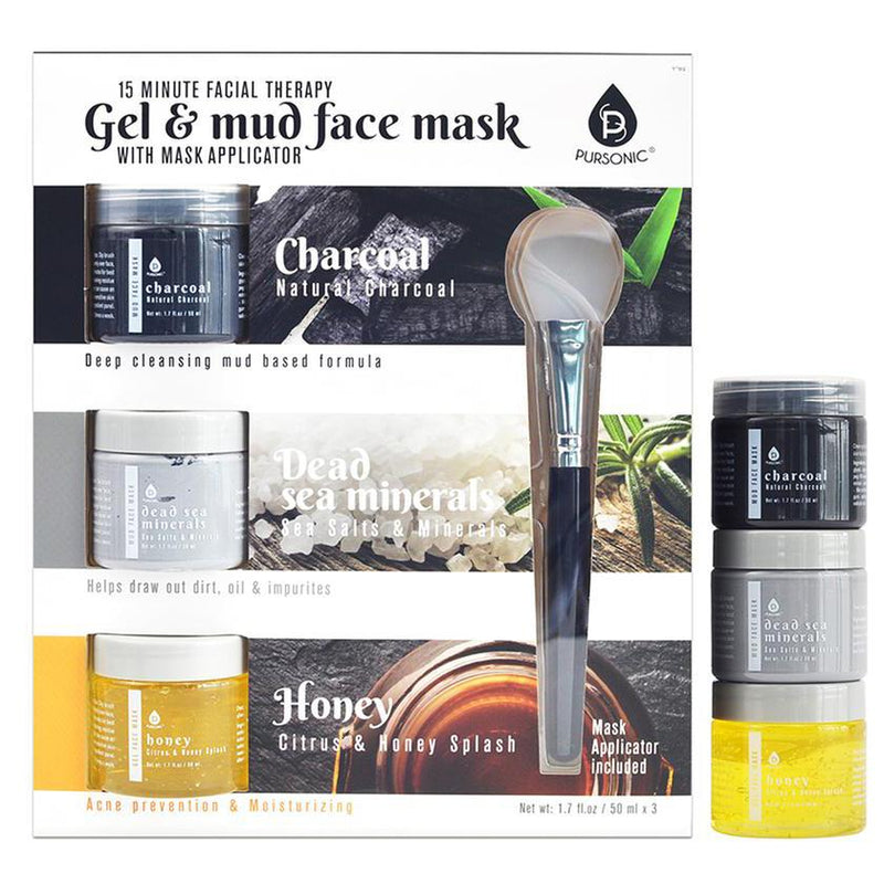 Pursonic 15-Minute Facial Therapy Gel & Mud Face Mask Beauty & Personal Care - DailySale
