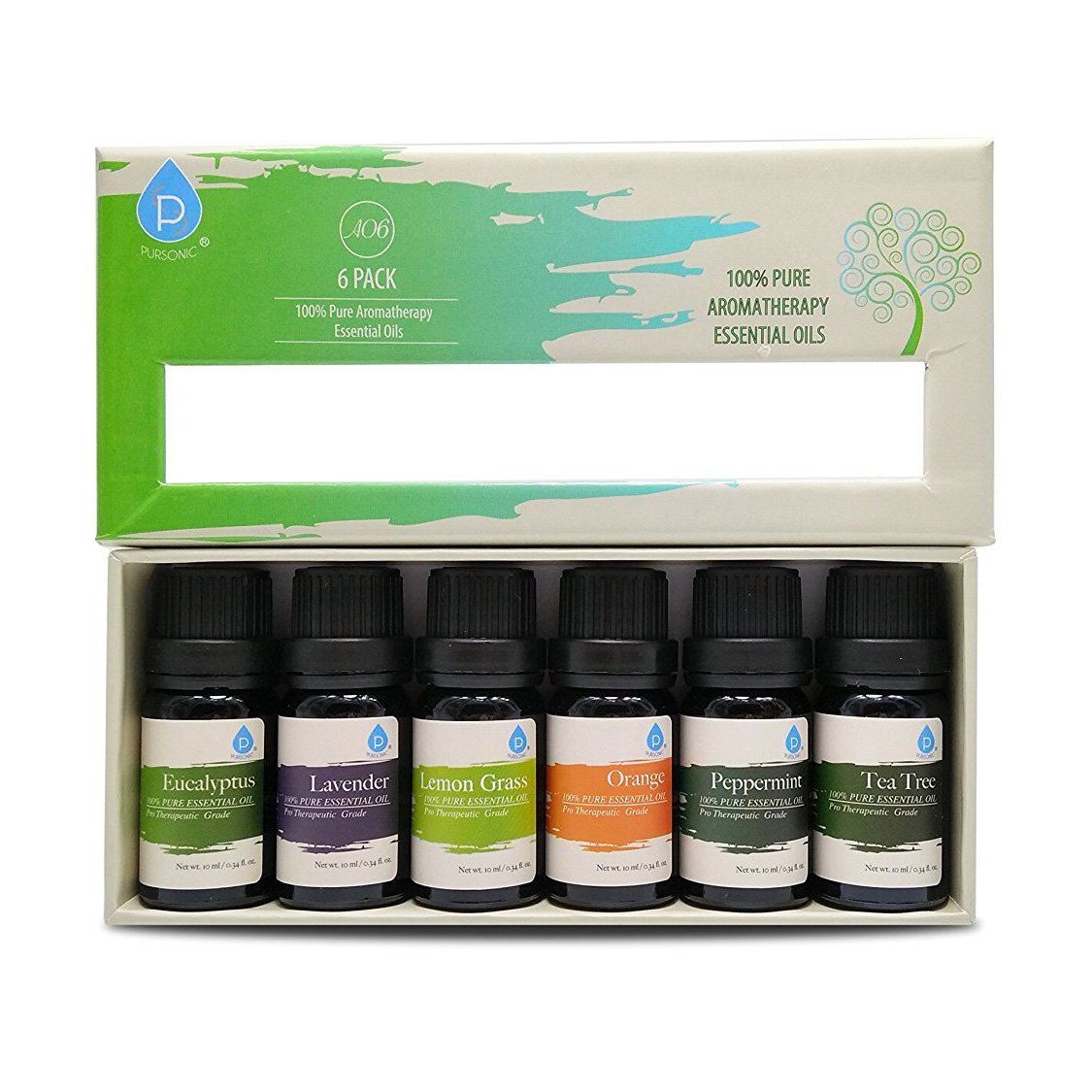 14 Pack of 100% Pure Essential Aromatherapy Oils – Pursonic