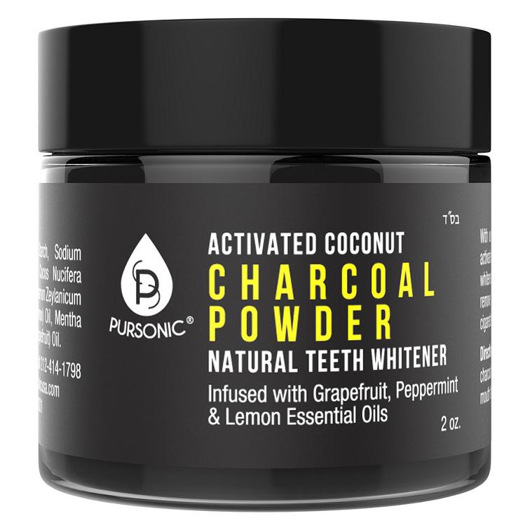 Pursonic Charcoal Powder Teeth Whitener Beauty & Personal Care - DailySale