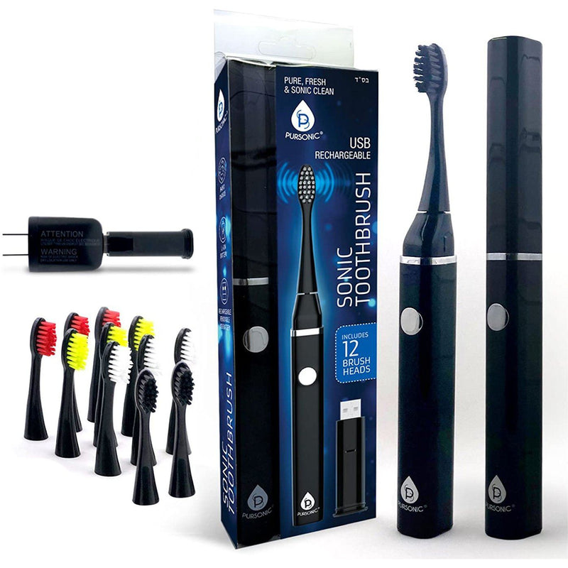 Pursonic Professional Removable USB Rechargeable Sonic Toothbrush Set Beauty & Personal Care - DailySale