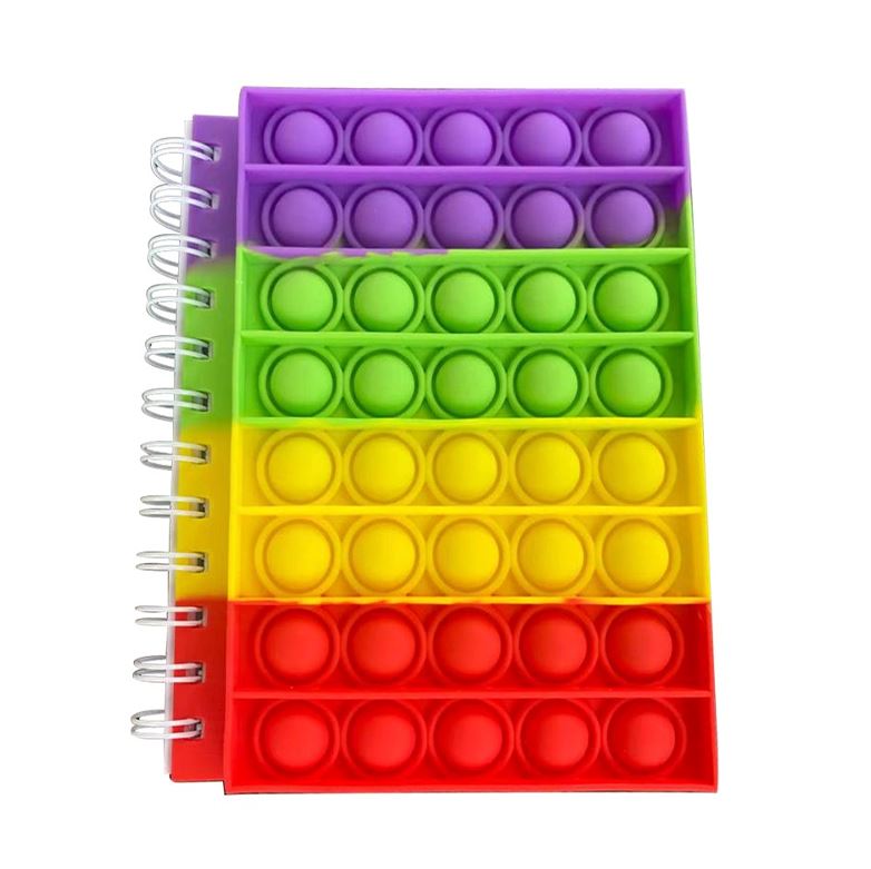 Push Pop Anti-Stress Notebook Toys & Games Classic Rainbow - DailySale