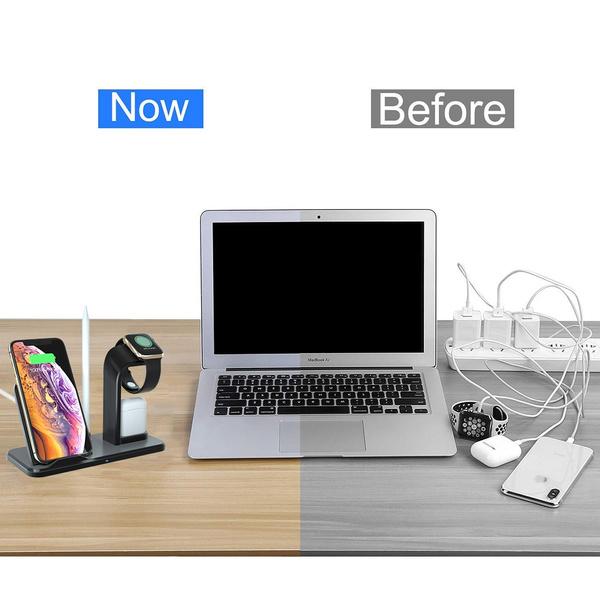 Qi 10W Fast Phone Wireless Charging Stand Mobile Accessories - DailySale