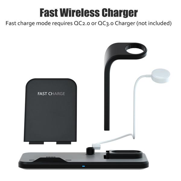 Qi 10W Fast Phone Wireless Charging Stand Mobile Accessories - DailySale