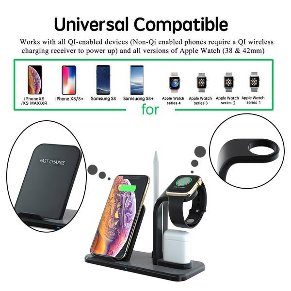 Qi 10W Fast Phone Wireless Charging Stand Mobile Accessories - DailySale