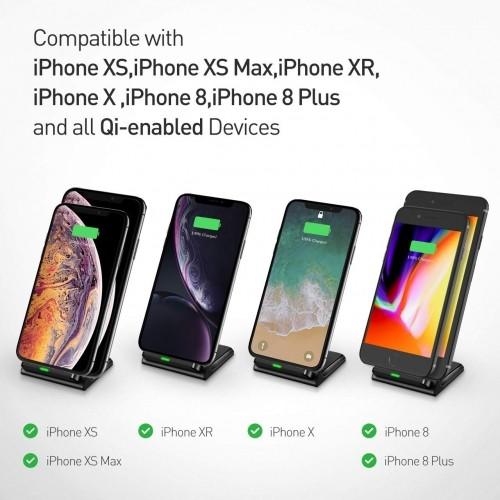 Qi-enabled Wireless Charging Stand Mobile Accessories - DailySale