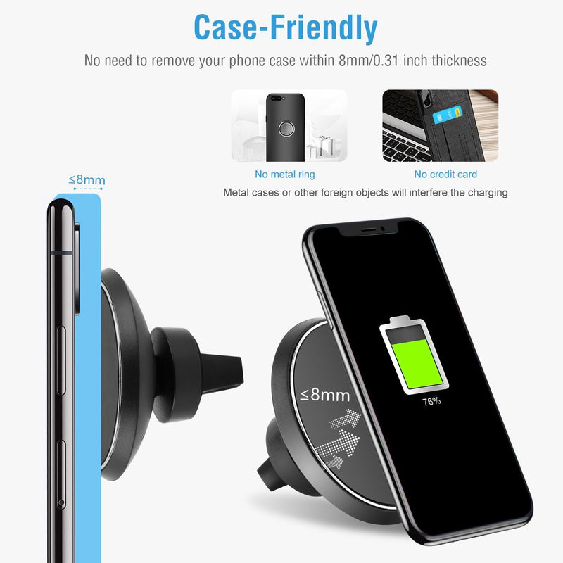 Qi Wireless Magnetic Car Charger Automotive - DailySale