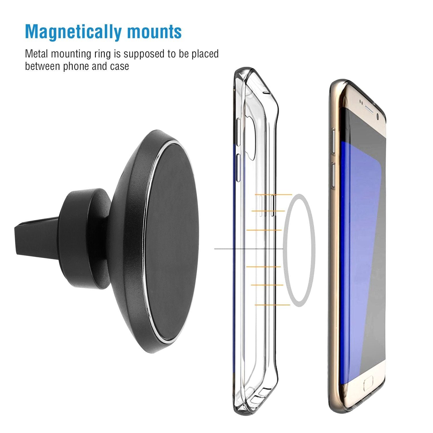 Qi Wireless Magnetic Car Charger Automotive - DailySale