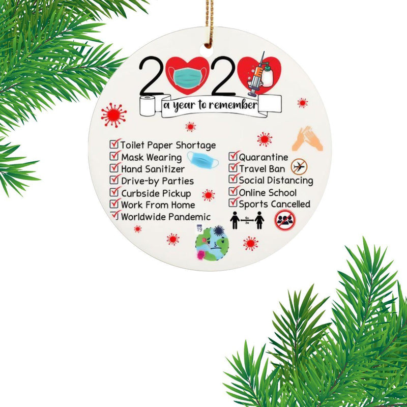 Quarantine Special Christmas Tree Ornaments Holiday Decor & Apparel Year - DailySale