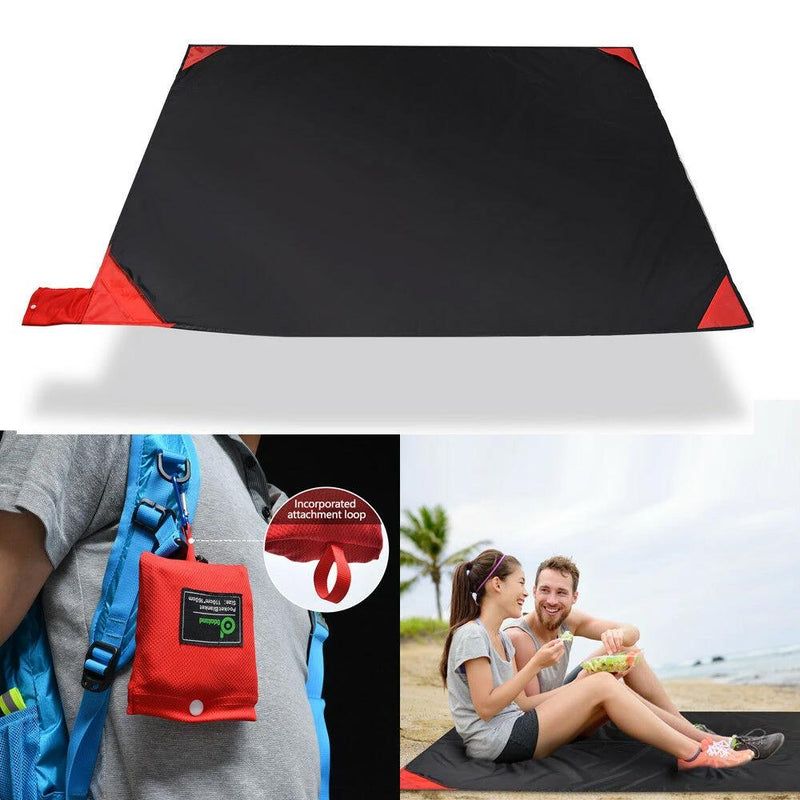 Quick Drying Mat Waterproof Picnic Sheet Beach Blanket Pocket Sand Pad Sports & Outdoors - DailySale