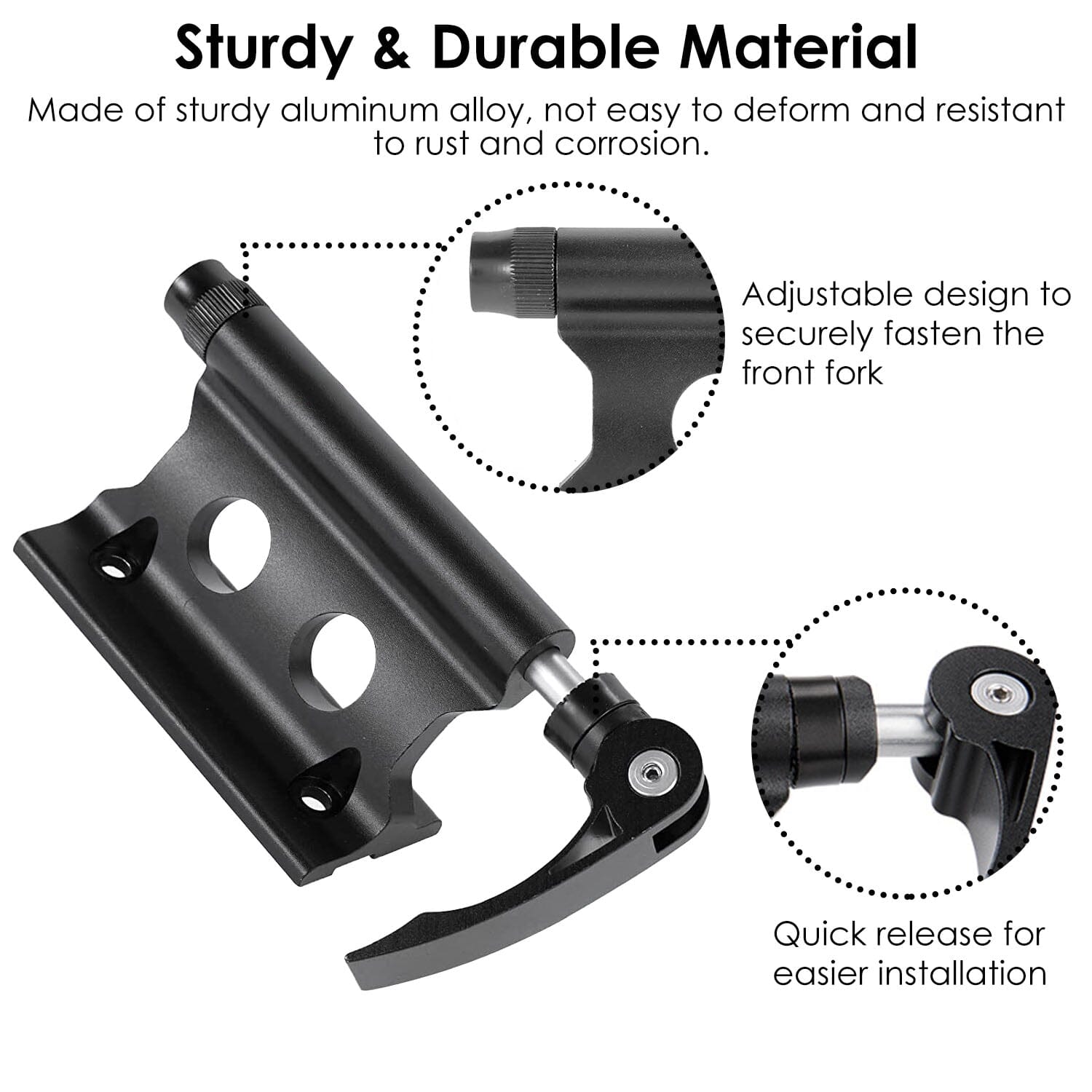 Quick Release Bike Fork Block Mount Rack for Car Roof Automotive - DailySale