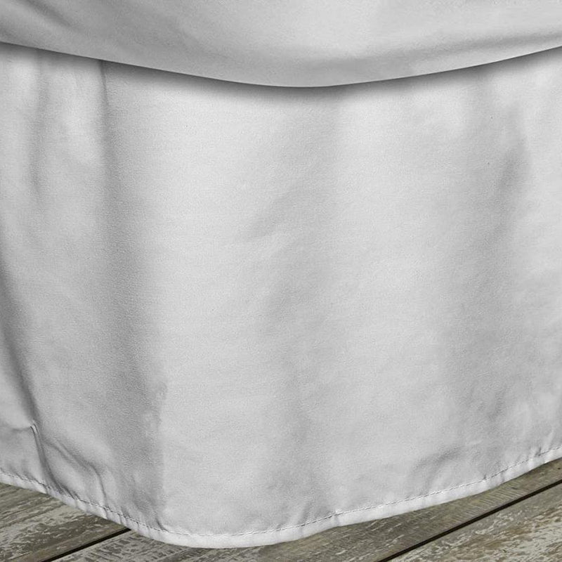 QuickFit Pleated Bedskirt with Elastic Fastener Bedding Twin White - DailySale