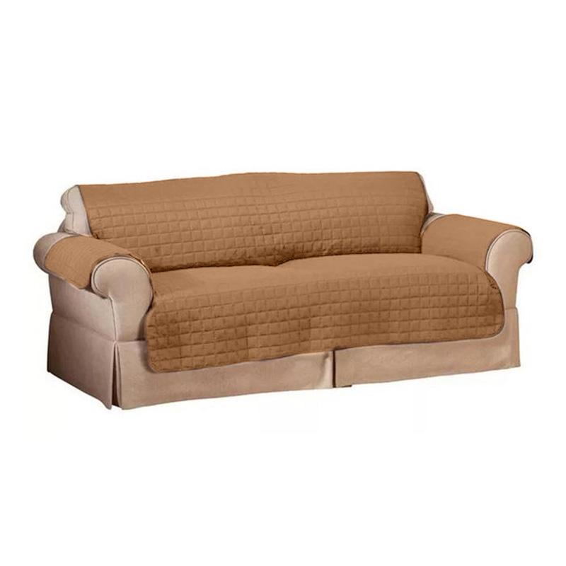 Quilted Pet Protector Furniture Slip Covers Home Essentials Love Seat Camel - DailySale