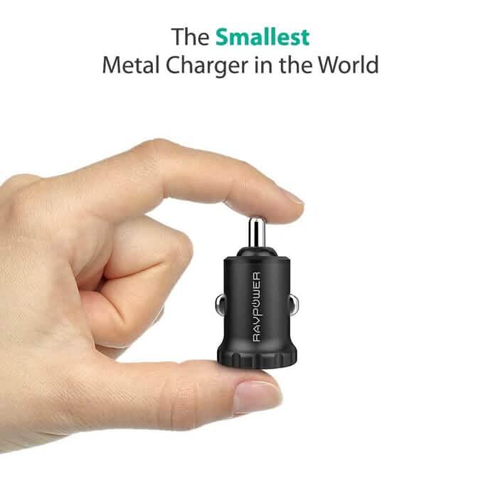RavPower 24W 4.8A Mini Dual USB Car Adapter 2-Port Car Charger (Refurbished) Automotive - DailySale