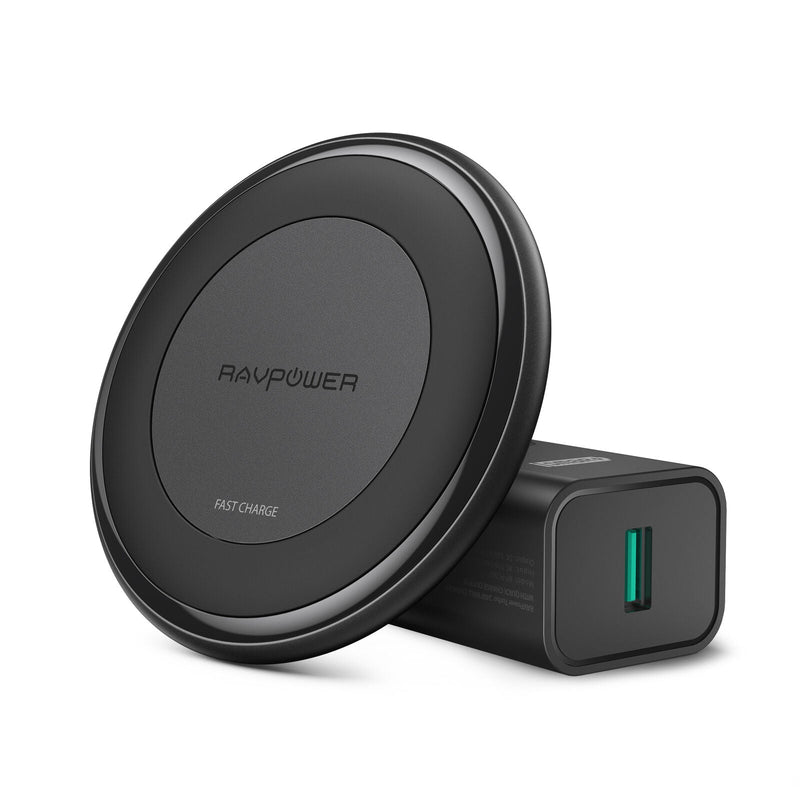 RAVPower Fast Wireless Charger 10W Max with QC 3.0 Adapter (Used) Mobile Accessories - DailySale