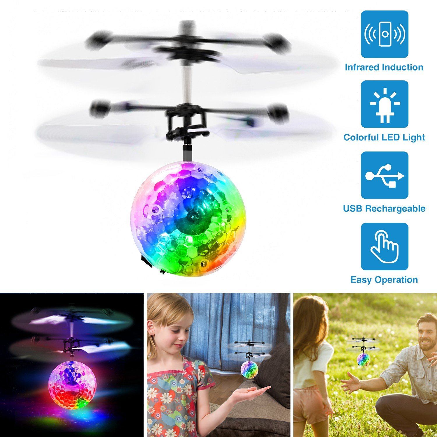 RC Flying Drone Elastic Infrared Toys & Hobbies - DailySale